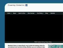 Tablet Screenshot of mandarin-divers.com